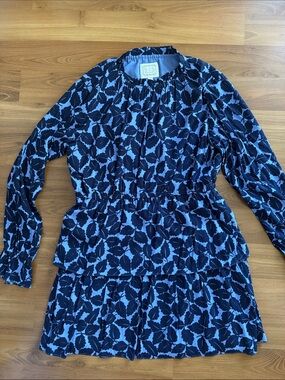 Sail to Sable Navy and Light Blue Floral Mini Dress
